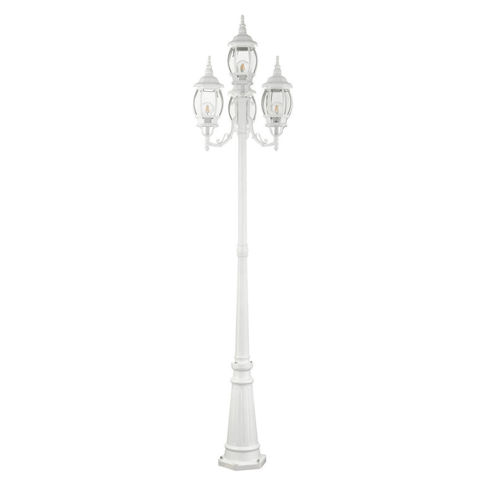 Four Light Outdoor Post Mount from the Frontenac collection in Textured White finish