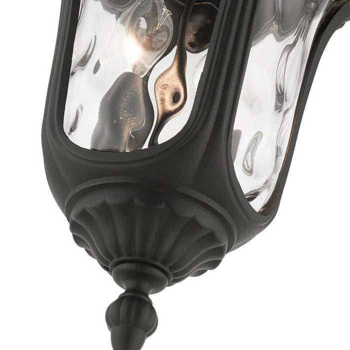 Two Light Outdoor Ceiling Mount from the Oxford collection in Textured Black finish