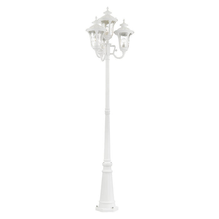 Four Light Outdoor Post Mount from the Oxford collection in Textured White finish