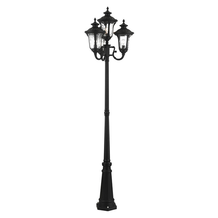 Four Light Outdoor Post Mount from the Oxford collection in Textured Black finish