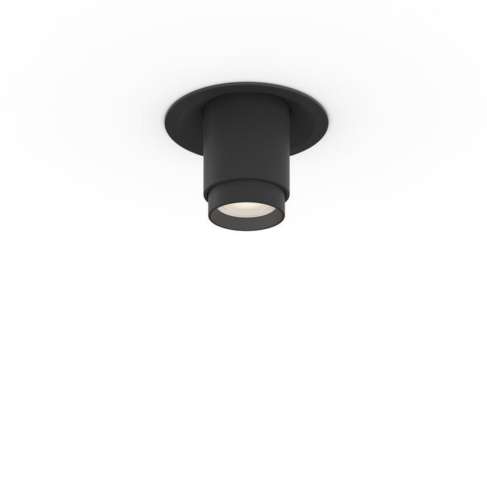 Recessed Light with Adjustable Head in Black finish