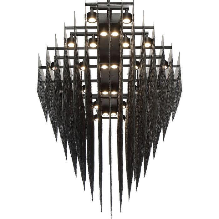 LED Chandelier from the Bloomfield collection in Black finish