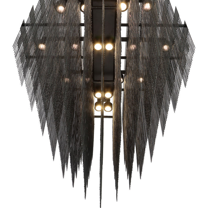 LED Chandelier from the Bloomfield collection in Black finish