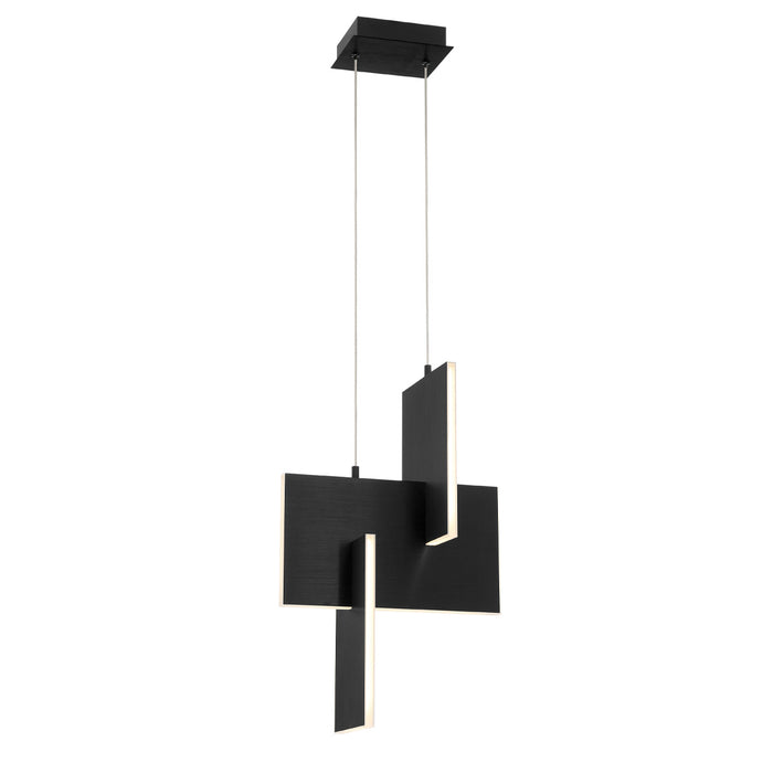 LED Pendant from the Coburg collection in Black finish