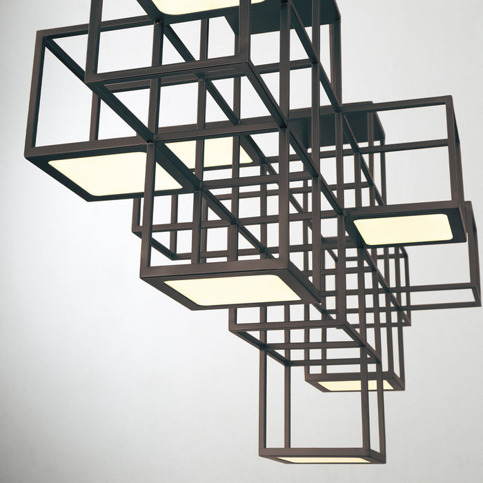 LED Pendant from the Ferro collection in Black finish