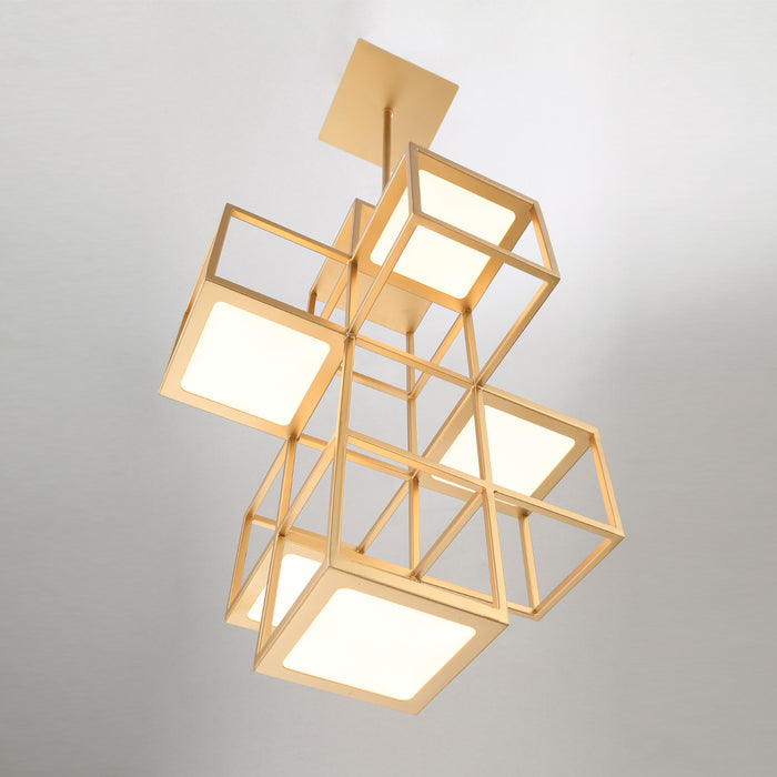 LED Pendant from the Ferro collection in Gold finish