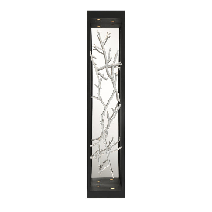 LED Wall Sconce from the Aerie collection in Black/Silver finish