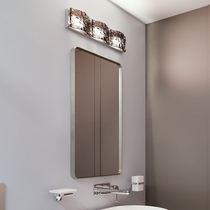 LED Vanity from the Glacier collection in Polished Chrome finish