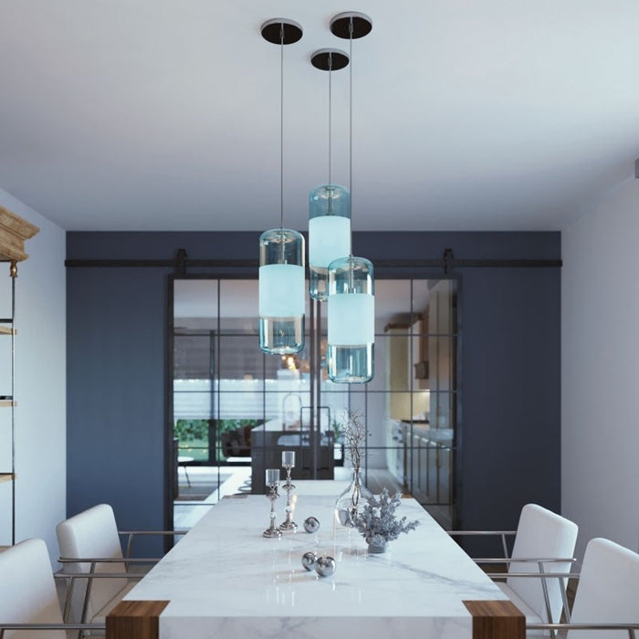 One Light Pendant from the Hermosa collection in Satin Nickel finish