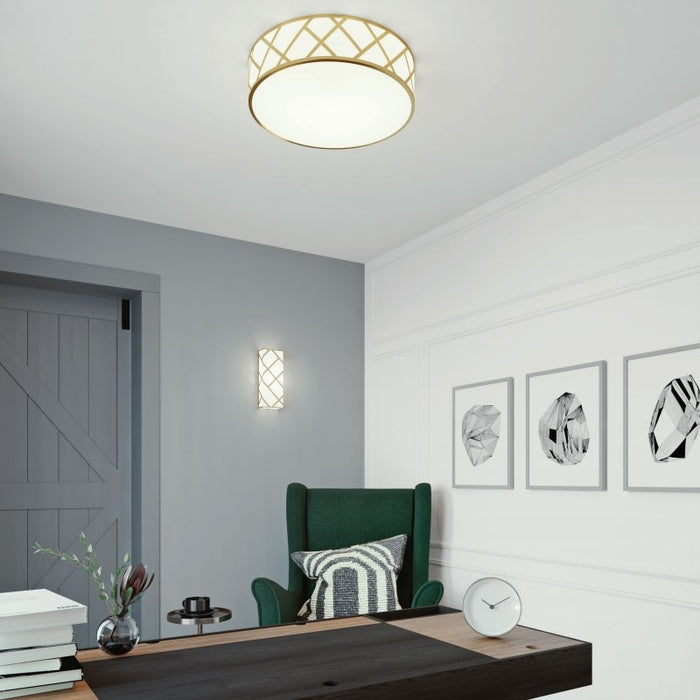 LED Flush Mount from the Haven collection in Black finish