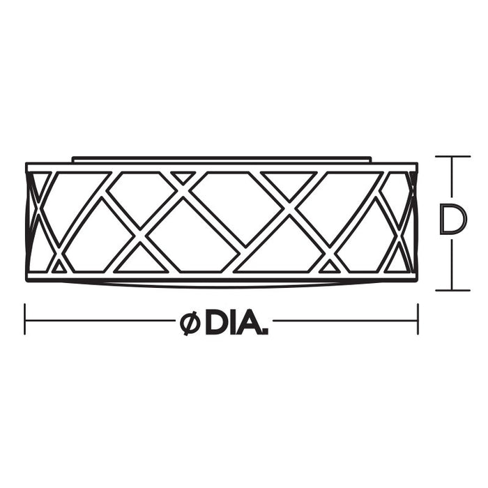 LED Flush Mount from the Haven collection in Satin Nickel finish