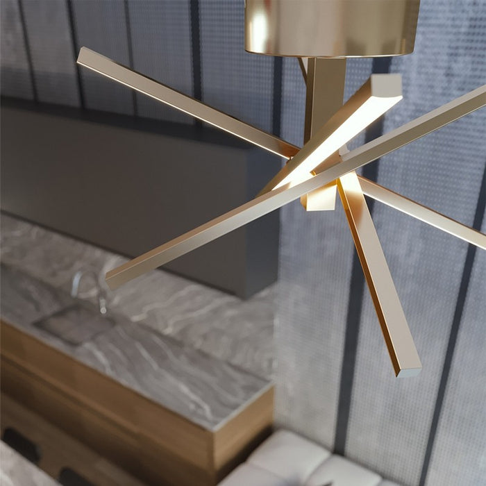 LED Semi-Flush Mount from the Jaxx collection in Polished Chrome finish