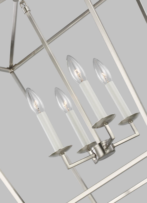 Four Light Lantern from the Dianna collection in Brushed Nickel finish