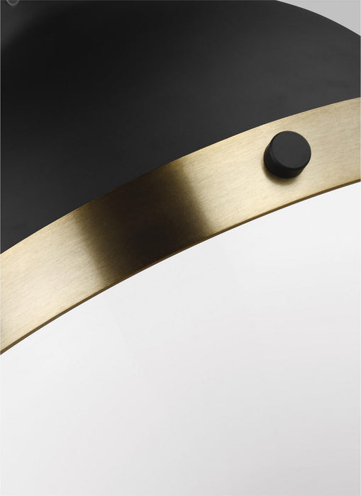 One Light Mini Pendant from the Hanks collection in Midnight Black finish