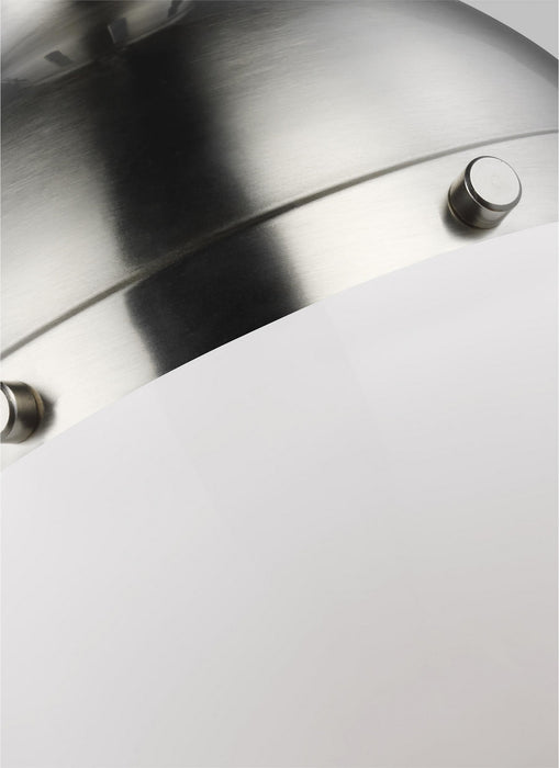 One Light Mini Pendant from the Hanks collection in Brushed Nickel finish