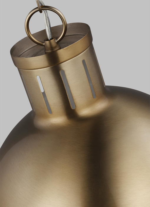 One Light Pendant from the Hanks collection in Satin Bronze finish