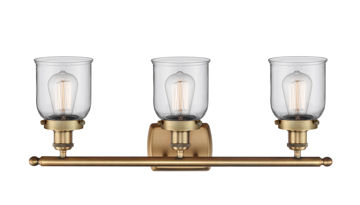 Three Light Bath Vanity from the Ballston collection in Brushed Brass finish
