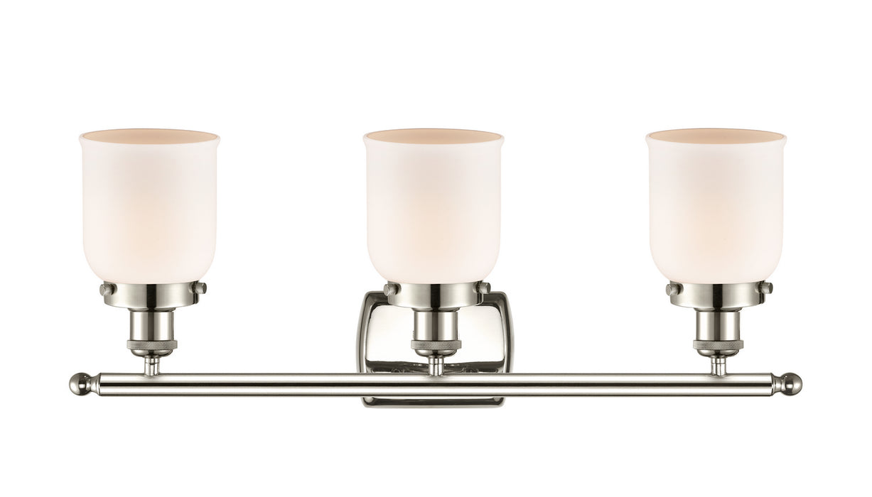 Three Light Bath Vanity from the Ballston collection in Polished Nickel finish