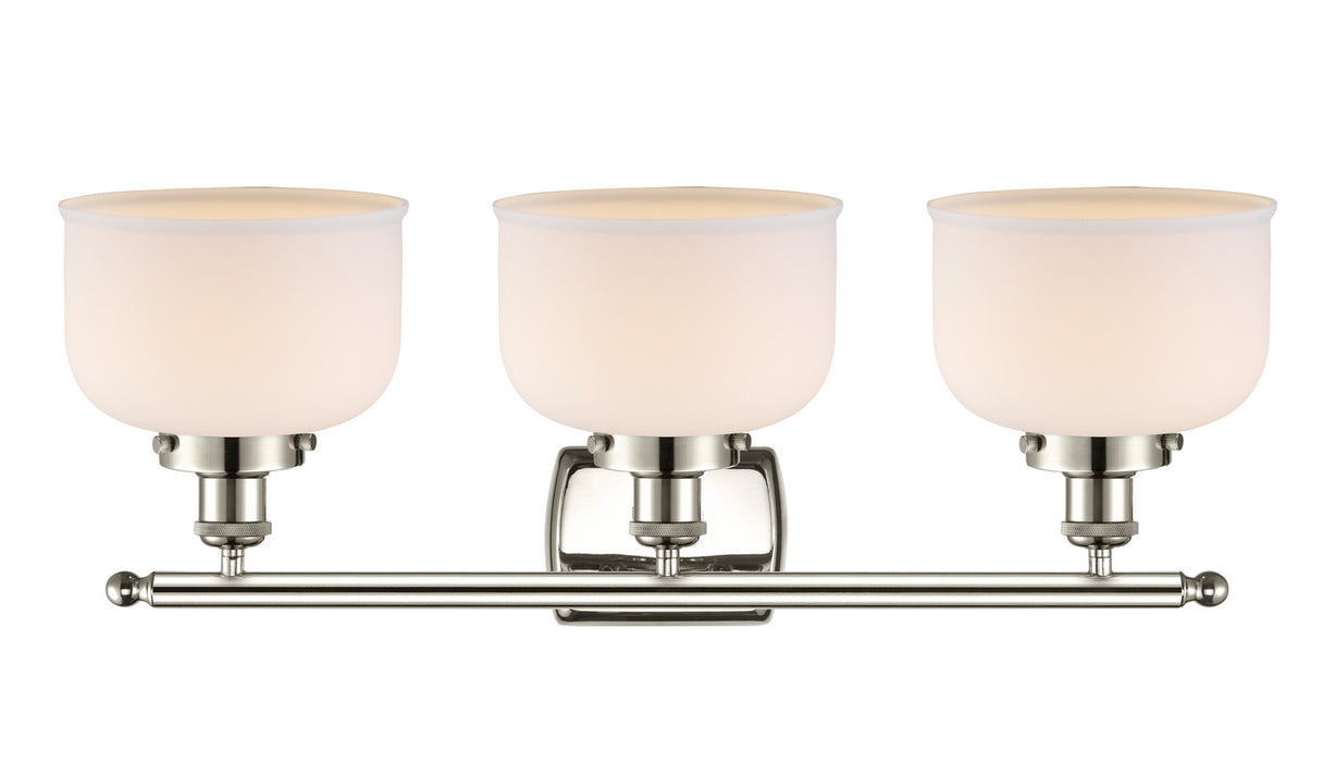 Three Light Bath Vanity from the Ballston collection in Polished Nickel finish