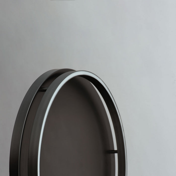 LED Flush Mount from the Groove collection in Black finish