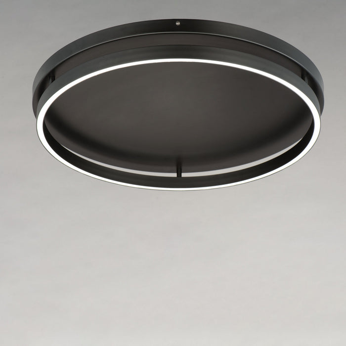 LED Flush Mount from the Groove collection in Black finish