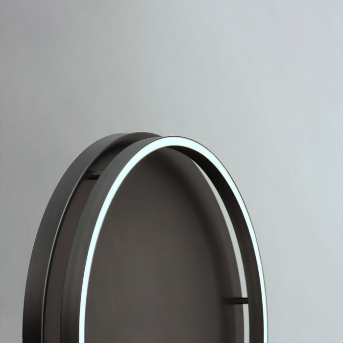 LED Flush Mount from the Groove collection in Black finish