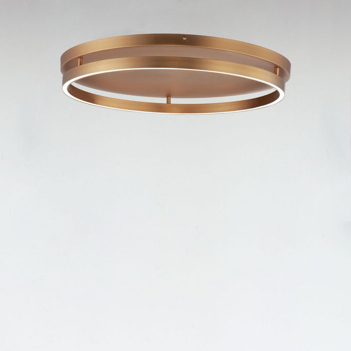 LED Flush Mount from the Groove collection in Gold finish