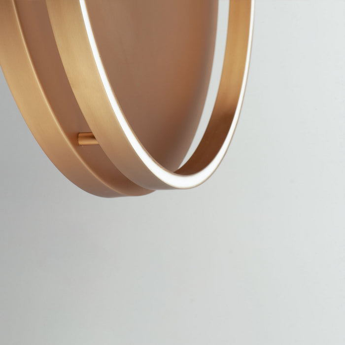 LED Flush Mount from the Groove collection in Gold finish