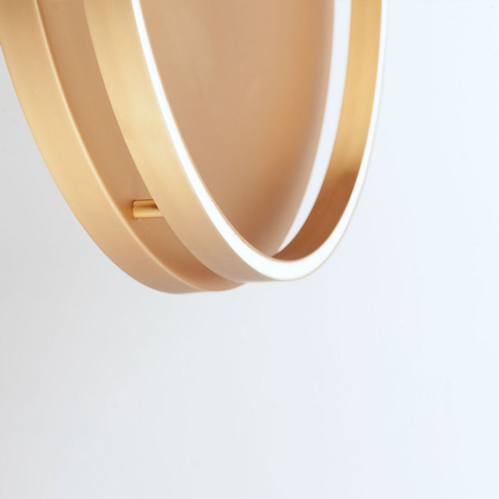 LED Flush Mount from the Groove collection in Gold finish