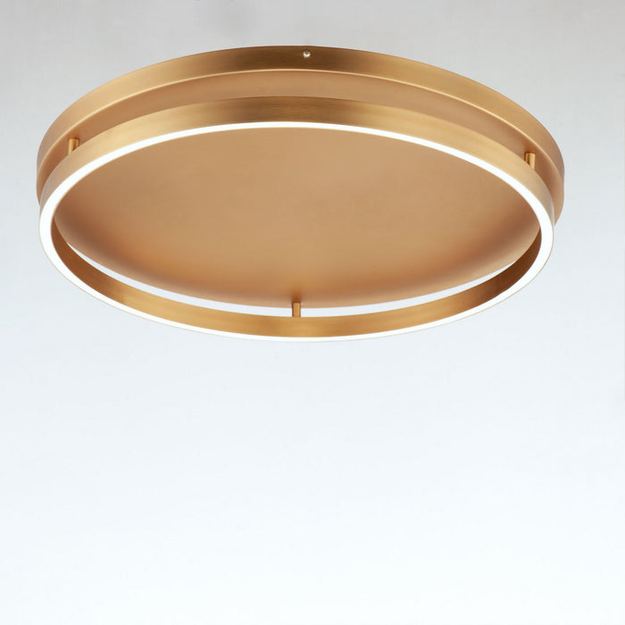 LED Flush Mount from the Groove collection in Gold finish
