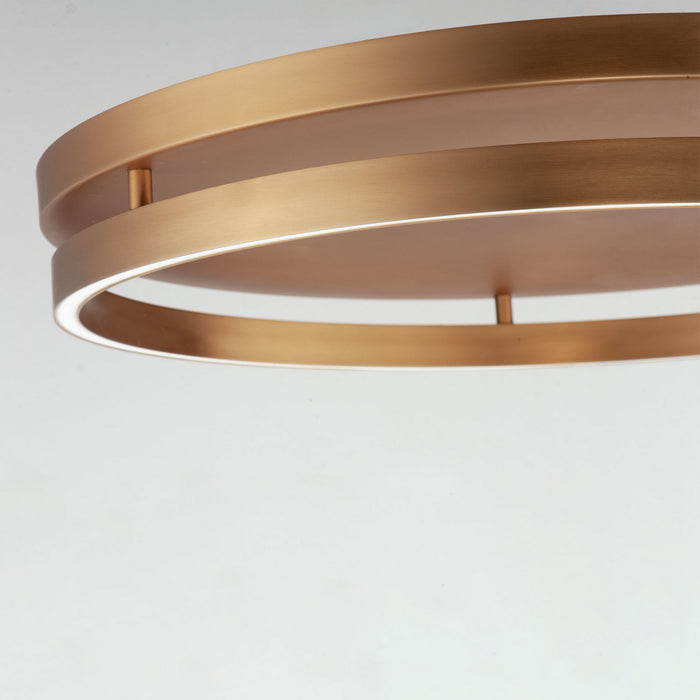 LED Flush Mount from the Groove collection in Gold finish