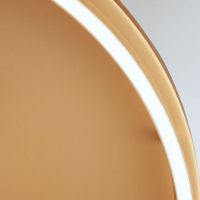 LED Flush Mount from the Groove collection in Gold finish