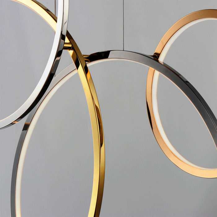 LED Pendant from the Union collection in Multi-Plated finish