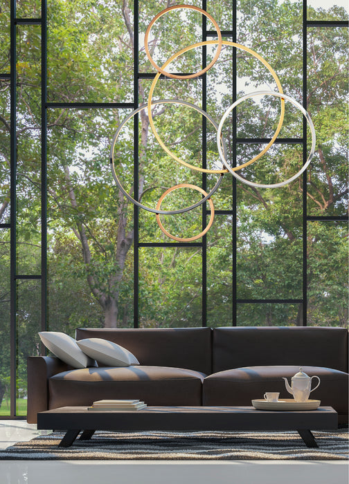 LED Pendant from the Union collection in Multi-Plated finish