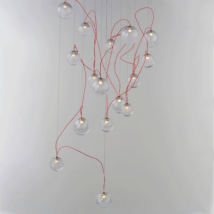 LED Pendant from the Bobble collection in Polished Chrome finish