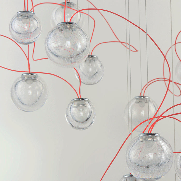 LED Pendant from the Bobble collection in Polished Chrome finish