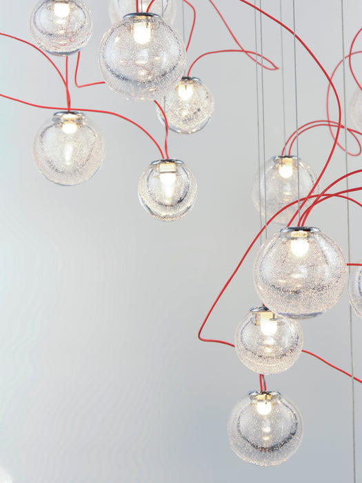 LED Pendant from the Bobble collection in Polished Chrome finish