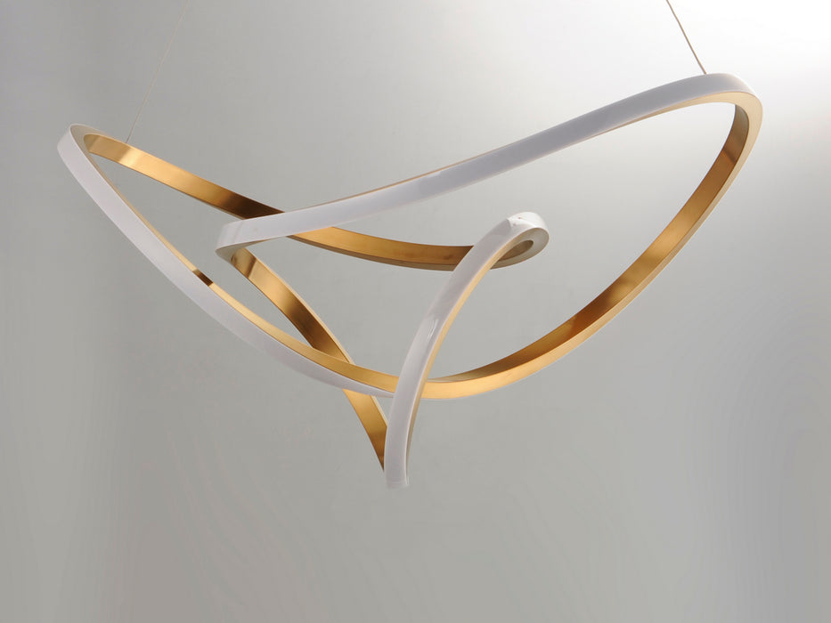 LED Pendant from the Perpetual collection in Brushed Champagne finish