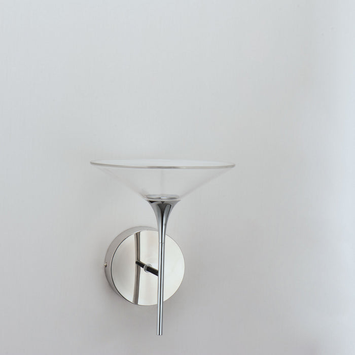 LED Wall Sconce from the Cono collection in Polished Chrome finish