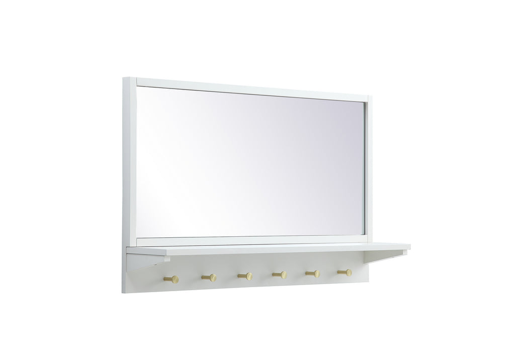 Mirror from the Elle collection in White finish