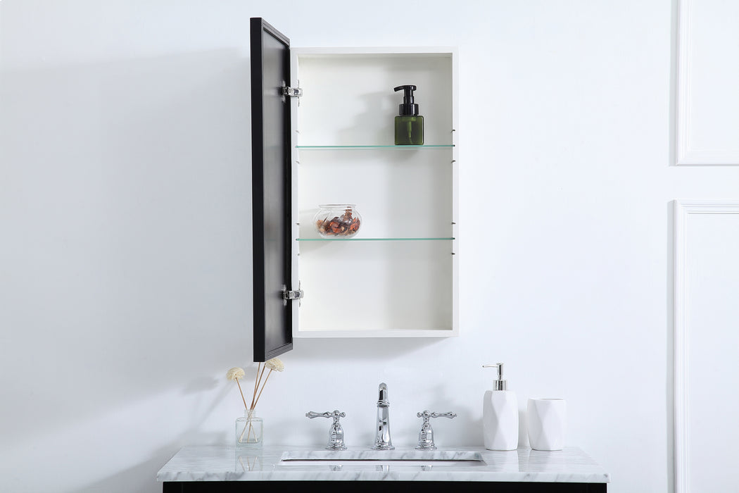 Medicine Cabinet from the Wyn collection in Black finish
