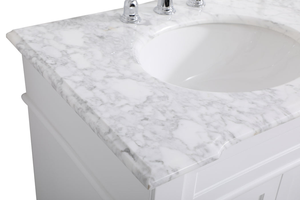 Bathroom Vanity Set from the Wesley collection in White finish
