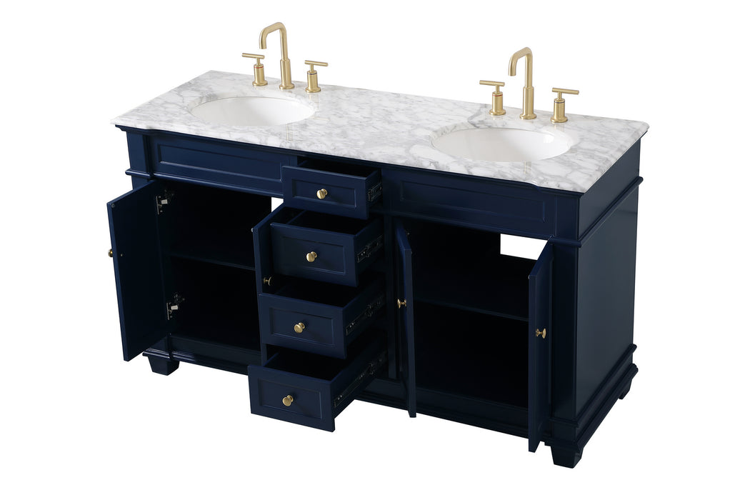Bathroom Vanity Set from the Wesley collection in Blue finish