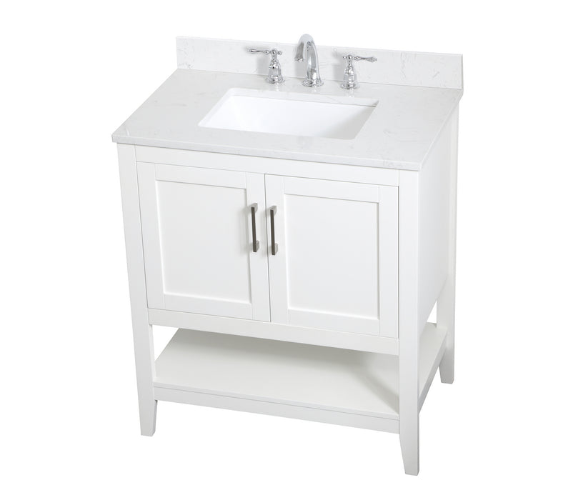 Bathroom Vanity Set from the Aubrey collection in White finish