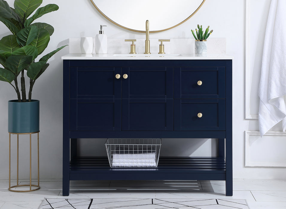 Bathroom Vanity Set from the Theo collection in Blue finish