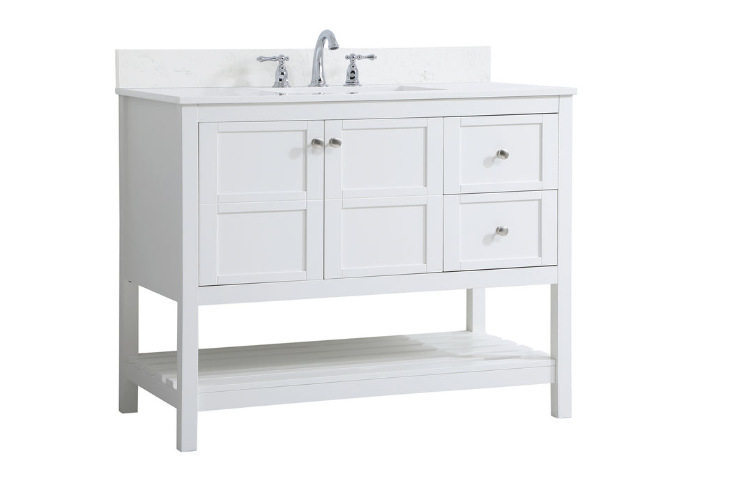 Bathroom Vanity Set from the Theo collection in White finish
