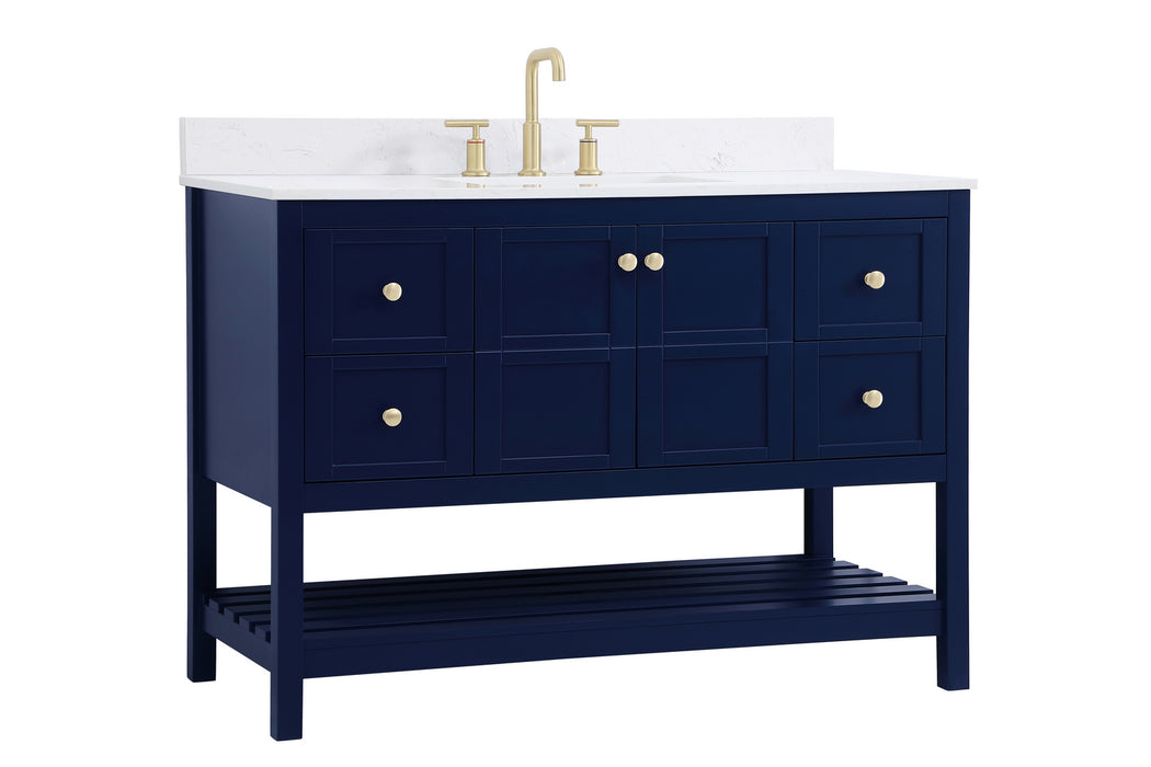 Bathroom Vanity Set from the Theo collection in Blue finish