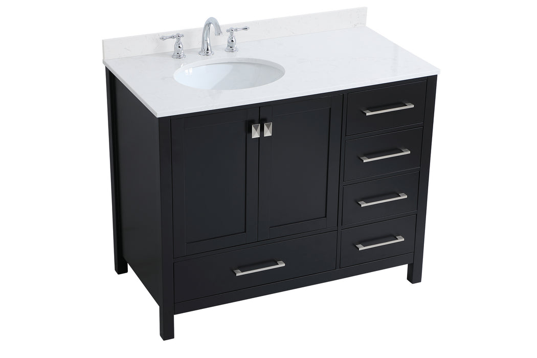 Bathroom Vanity Set from the Irene collection in Black finish