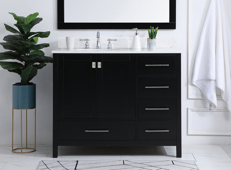 Bathroom Vanity Set from the Irene collection in Black finish