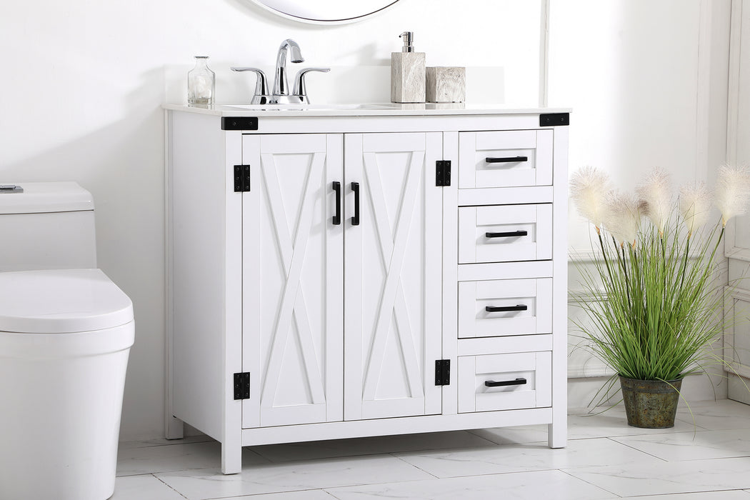 Bathroom Vanity Set from the Grant collection in White finish